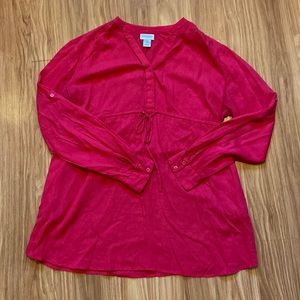 Maternity shirt - hot pink - size m